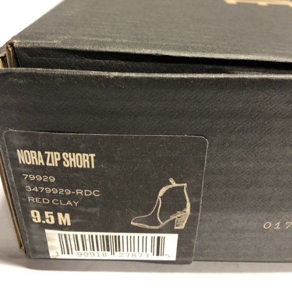 Frye Women’s Nora Zip Short, Red Ankle Boot, Size 9.5 M - Picture 6 of 6